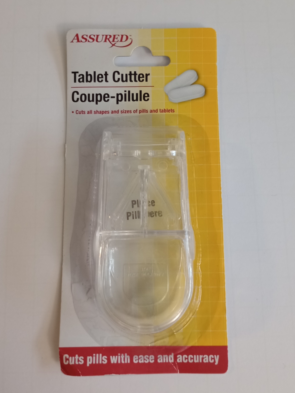 Assured Pill & Tablet Cutter - Cuts All Shapes And Sizes